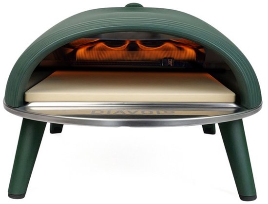 DeliVita Diavolo Green Pizzaoven - Gasgestookte Pizza Oven - Portable & Inklapbaar - Complete Startklare Set