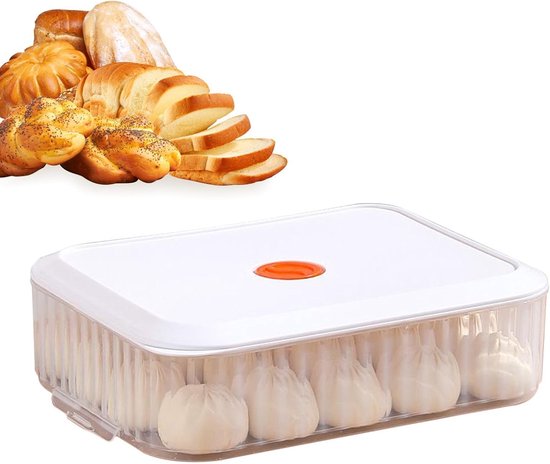 Deeg Bewaarbox - Rijsbak - Brood Bakken - Luchtdichte Versheid - 31x23x9 cm - Transparant