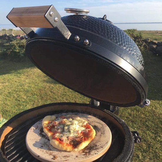 Pizza Steen voor Kamado BBQ - Hittebestendig en Dikke Keramische Steen 36cm