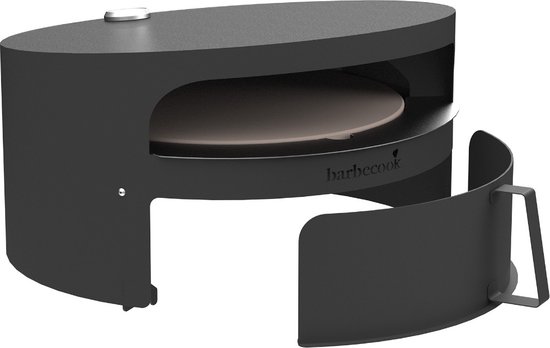 Barbecook Pizza-Oven voor Jules en Nestor - L 52 x B 46 x H 28 cm - Staal - Zwart