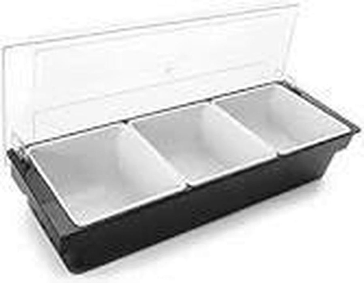 Conteneur d'ingrédients Pizza avec inserts amovibles, support en plastique multifonctionnel pour cocktails et collations