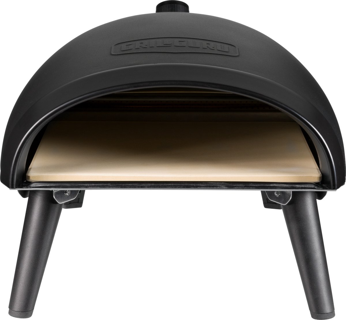 Grill Guru Pizza Oven Gas - Zwart - tot 450 graden - inklapbare pootjes voor opberg gemak