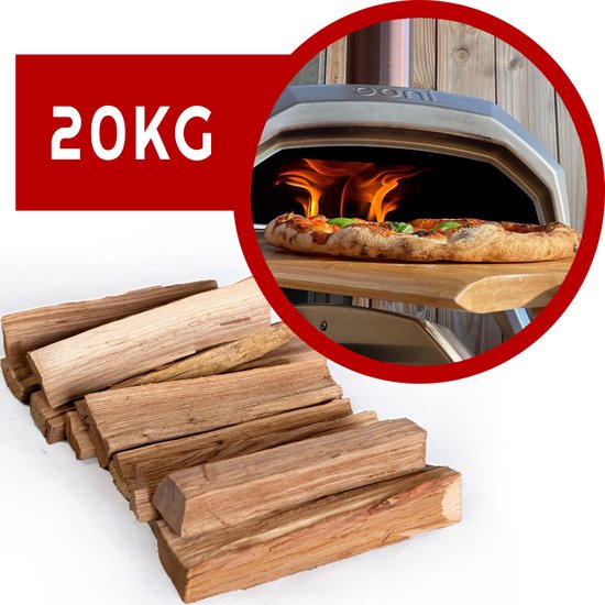 Pizzahout voor kleine pizzaoven | 20 kg eiken pizza hout voor Ooni Karu oven | STOCERS