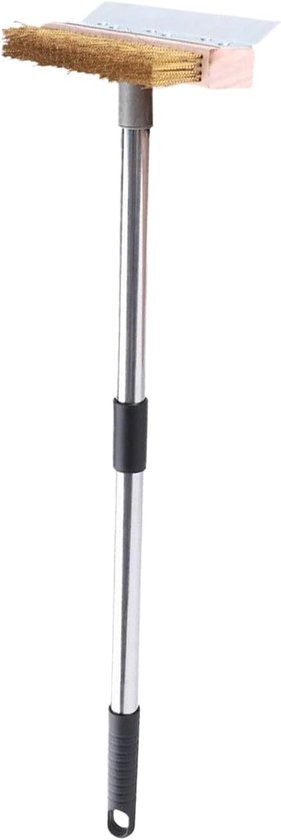 Pizza Oven Borstel - Grill Schoonmaker - Oven Reinigen - Ergonomisch Handvat - 42 cm Lengte - Zwart