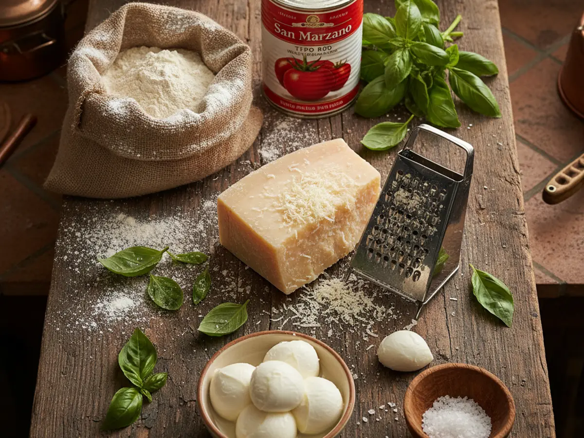 Liste de courses : ingrédients pour pizza