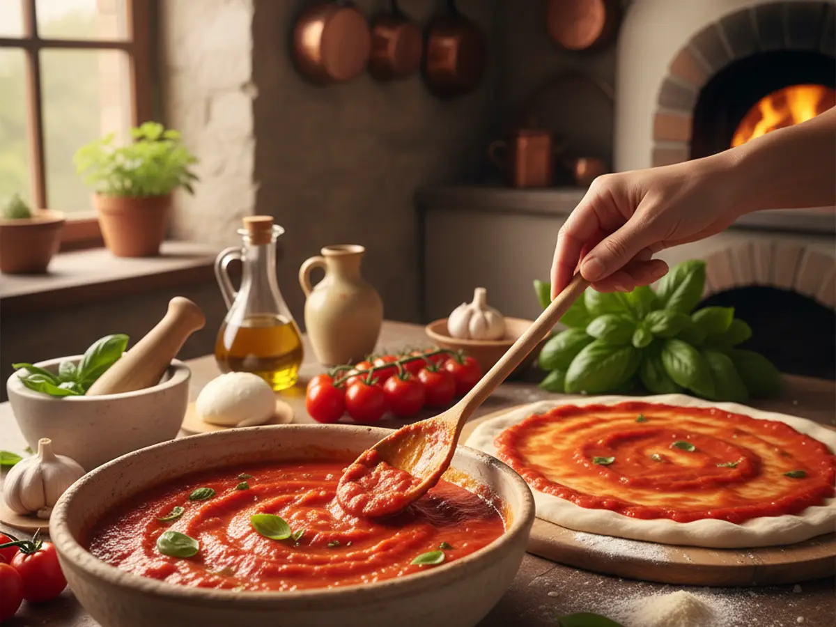 Préparer une vraie sauce pizza italienne